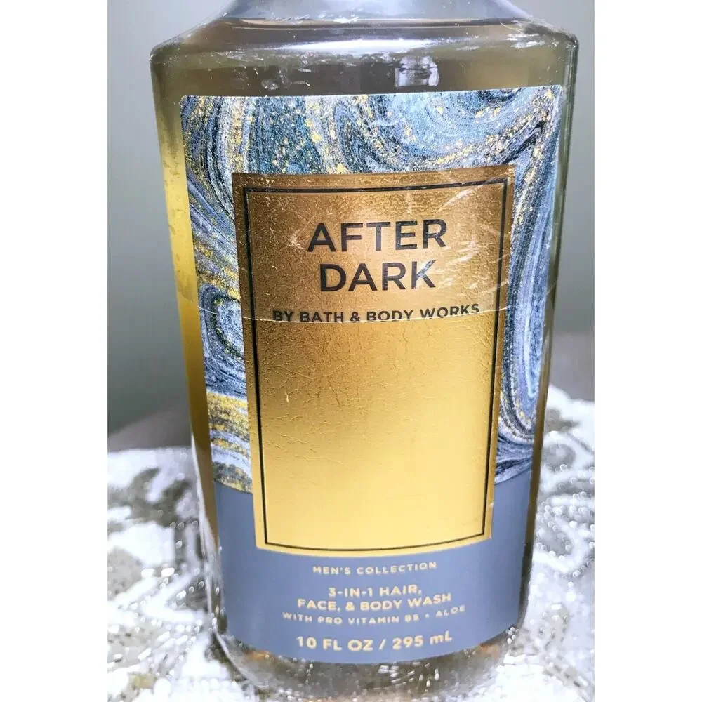 Bath & Body Works AFTER DARK Men's 3-in-1 Hair Face Body Wash Shower Gel x2